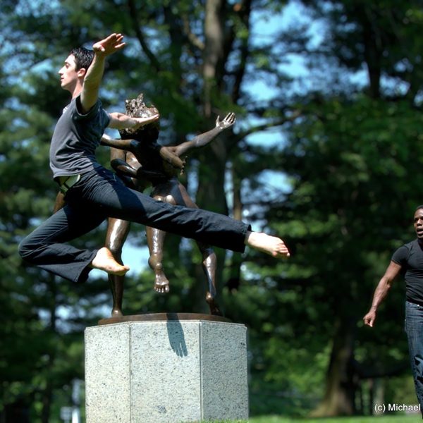 Sean McLeod rehearses Jerami Kipp@ Pepsico out side of NYC photo by-Michael Sorkin